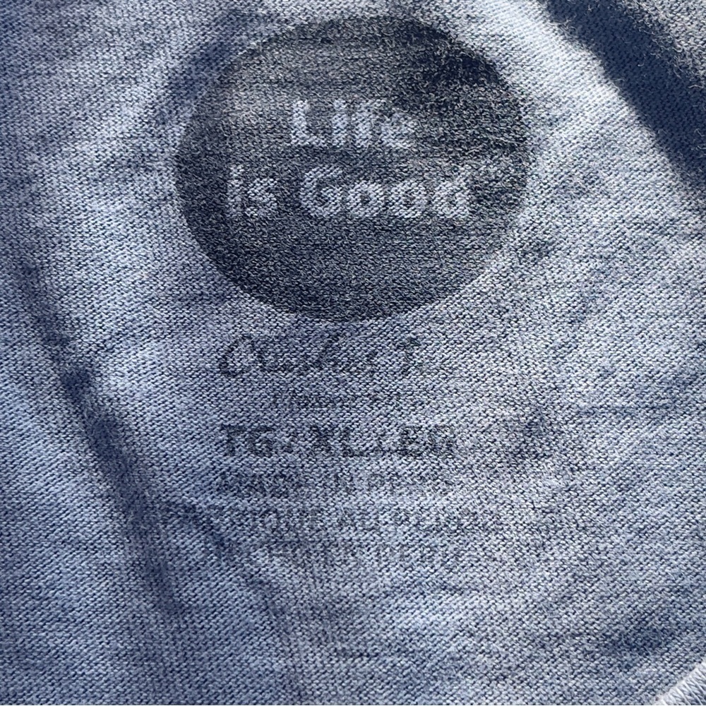 Life is Good Holiday Grateful Long Sleeve V-Neck Crusher Tee  XL - Picture 6 of 10